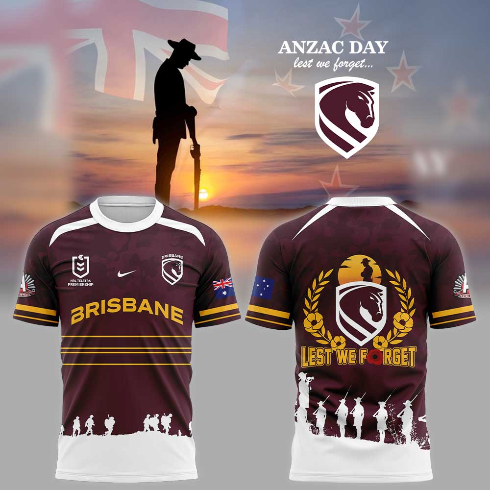 Brisbane Broncos ANZAC Day 2026 Limited Shirt