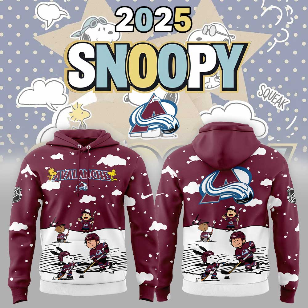 Colorado Avalanche Snoopy and Peanuts 2025 Combo Hoodie