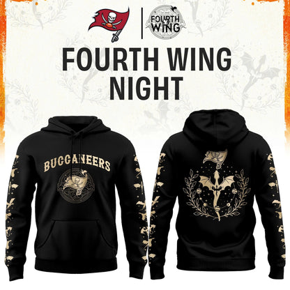 TB Buccaneers Fourth Wings Night Black Hoodie