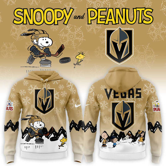 Vegas Golden Knights x Snoopy and Peanuts Hoodie