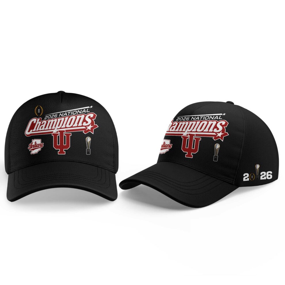 Indiana Hoosiers 2026 National Championship Black Hoodie