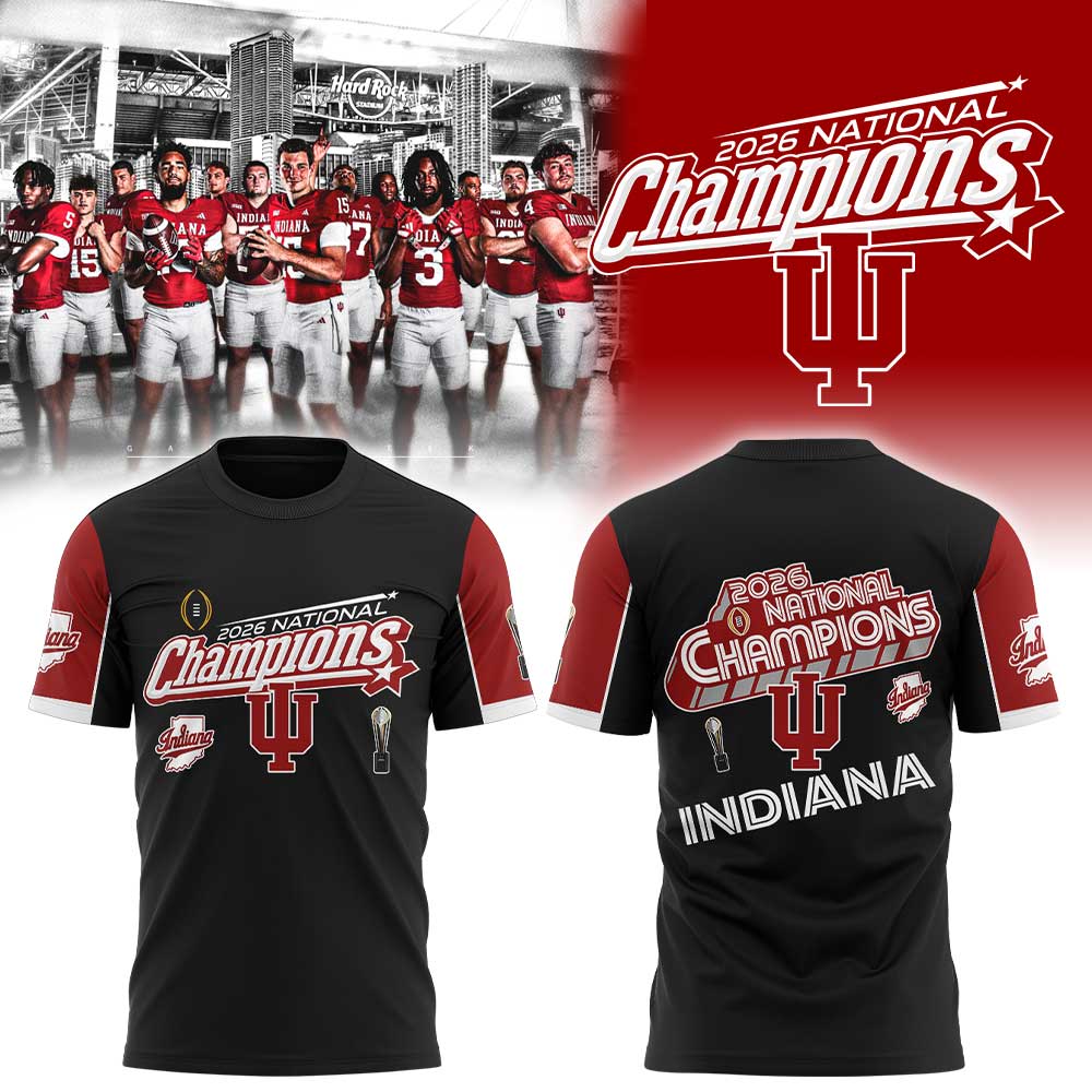 Indiana Hoosiers 2026 National Championship Black Shirt