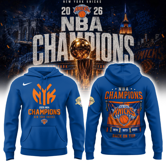 New York Knicks Basketball NBA Rings Champions Hoodie