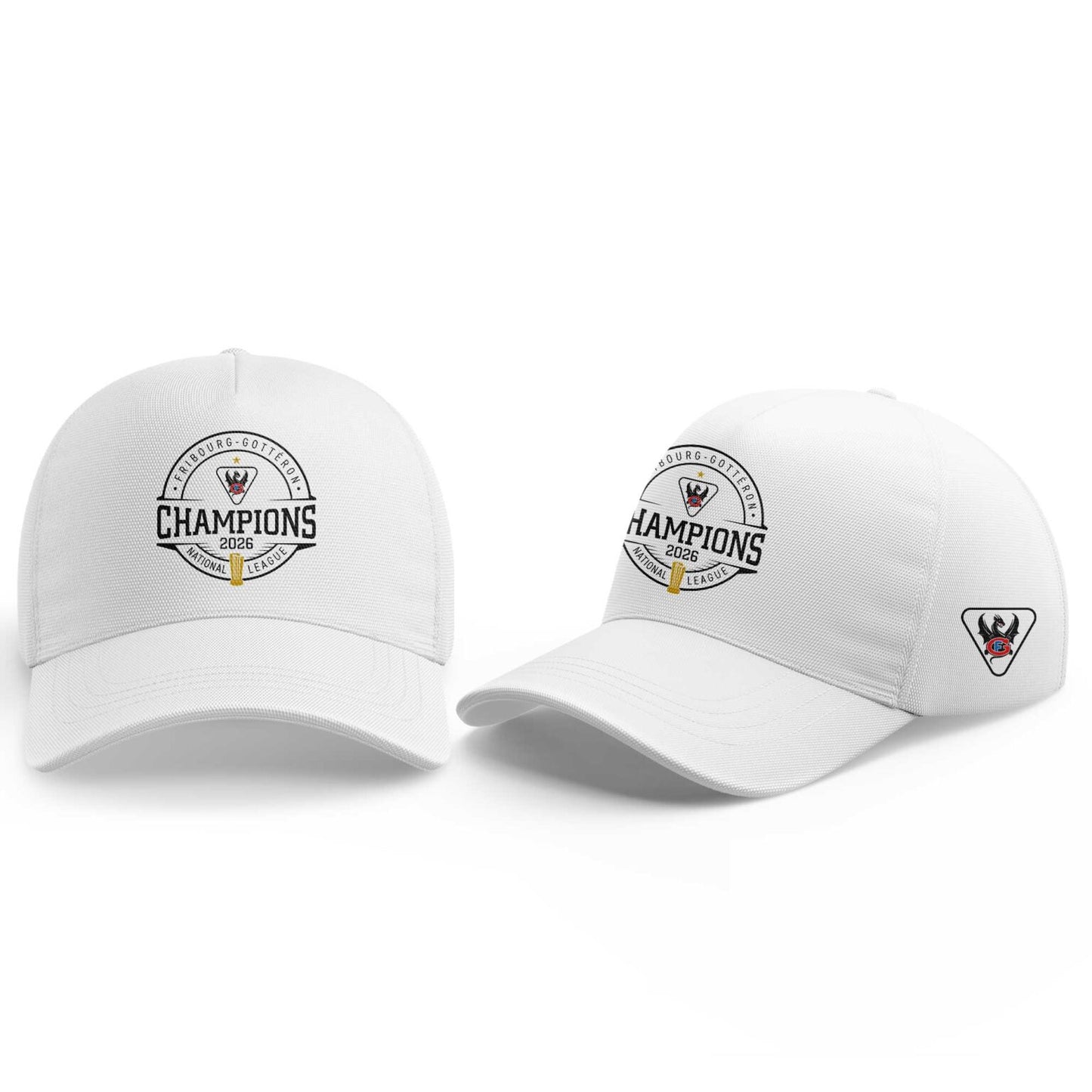 FRIBOURG-GOTTÉRON SCHWEIZER MEISTER 2020 NATIONAL LEAGUE Hoodie White