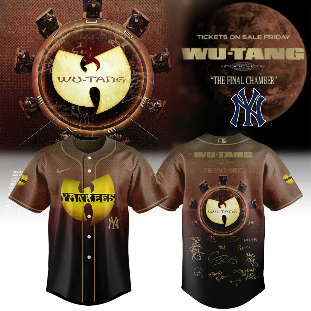 N.Y Yankees x WuTang Clan Forever The Final Chamber 2026 Tour Jersey