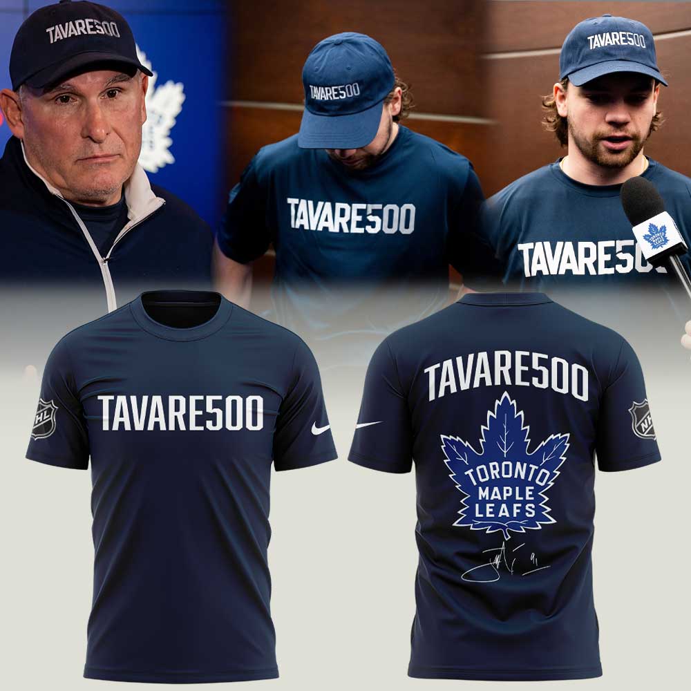 Congratulations Toronto Maple Leafs JTAVARE500th NHL Game Signature 2025 Combo Shirt