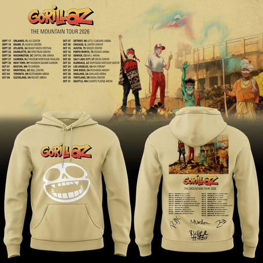 Gorillaz The Mountain Tour (2026–2027) Hoodie