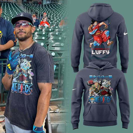 S Mariners Julio Rodríguez One Piece Straw Hat Crew Group Portrait Hoodie