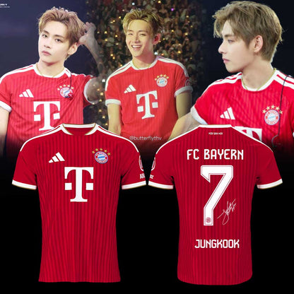 BTS WORLD TOUR ‘ARIRANG’ x JUNGKOOK x FC Bayern München Special presents for a special team! Jersey V2
