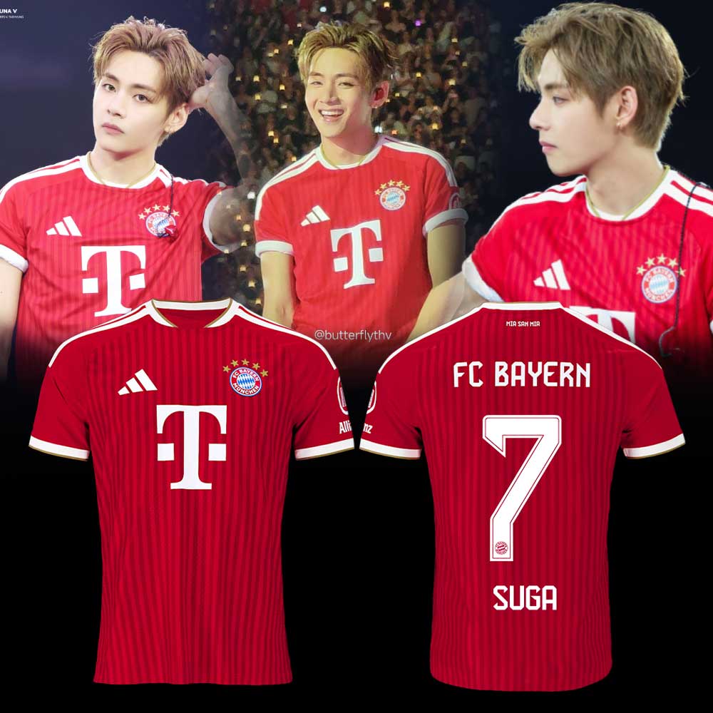 BTS WORLD TOUR ‘ARIRANG’ x SUGA x FC Bayern München Special presents for a special team! Jersey