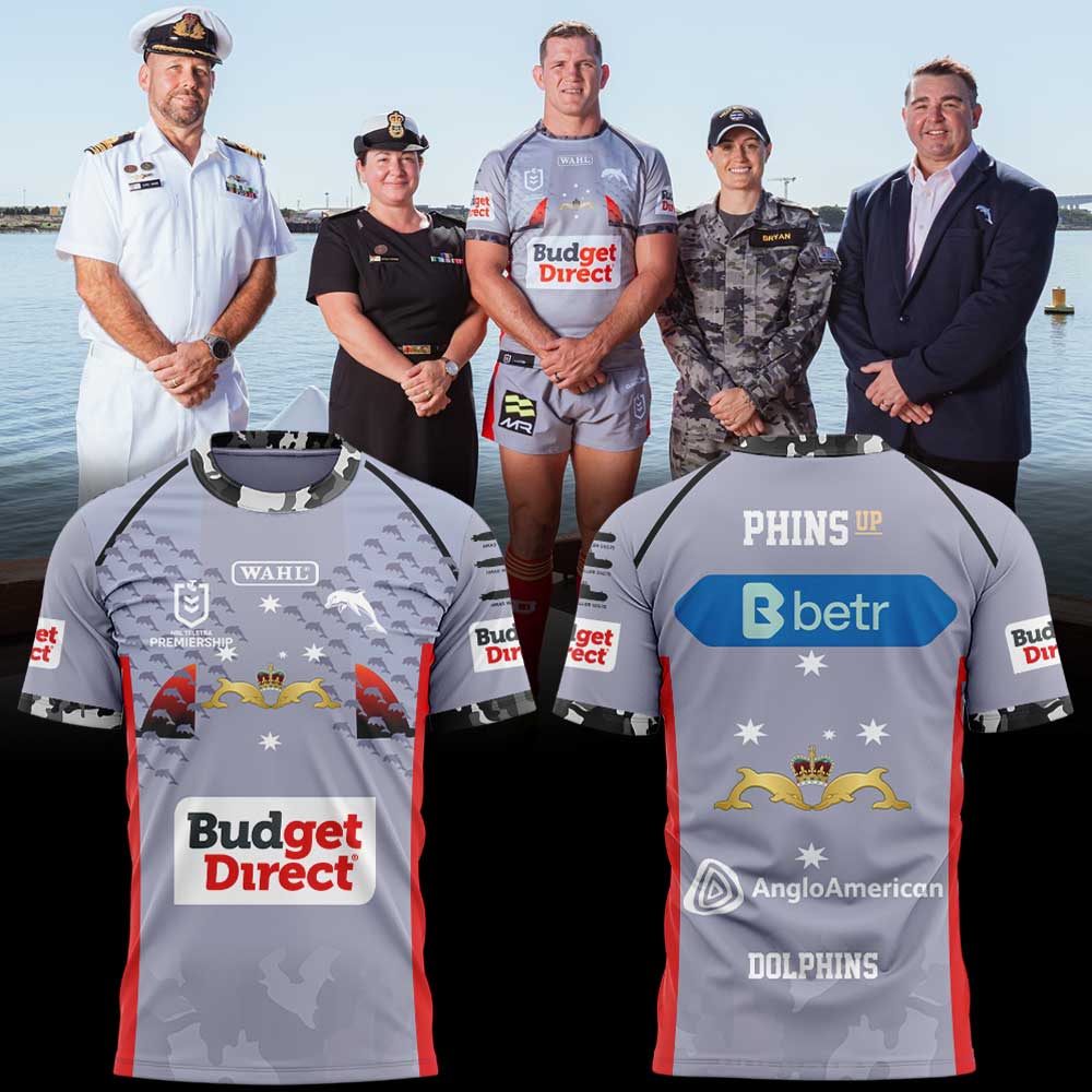 Dolphins NRL Our 2026 ANZAC Round Shirt