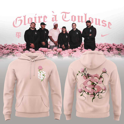 Stade Toulousain Rugby Collection Toulouse La Rose Hoodie Pink