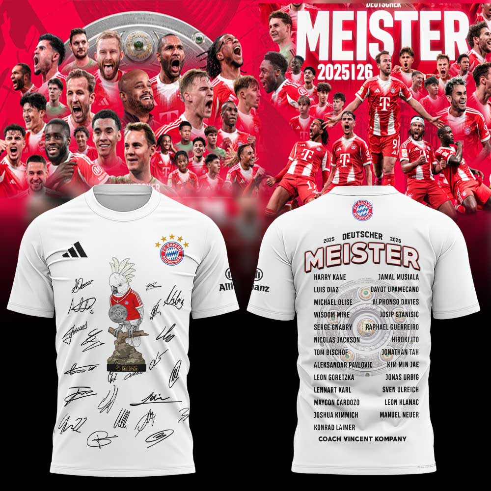 FC Bayern München DEUTSCHER MEISTER 2026 Shirt V3