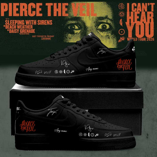Pierce the Veil I Can’t Hear You World Tour 2026 Signature Custom Name Shoes