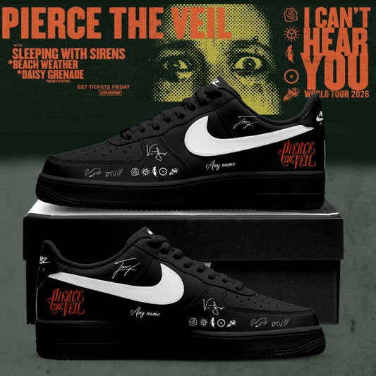 Pierce the Veil I Can’t Hear You World Tour 2026 Signature Custom Name Shoes