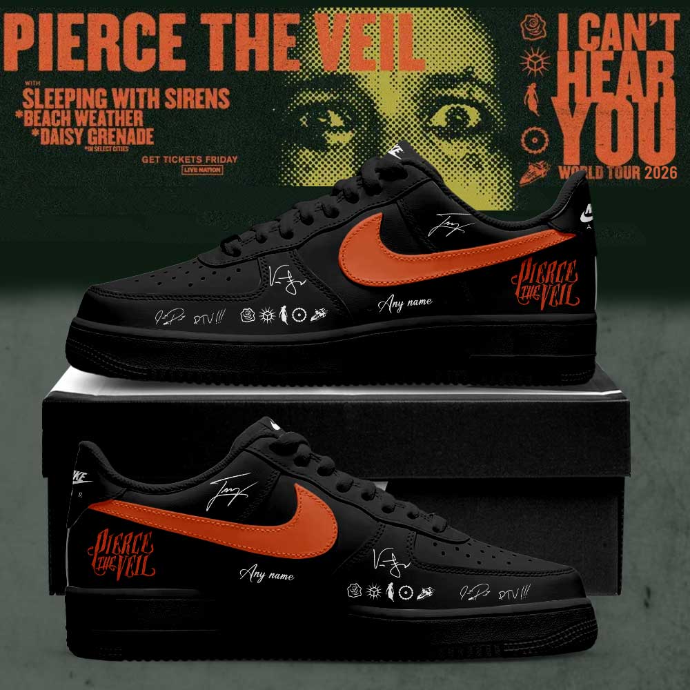 Pierce the Veil I Can’t Hear You World Tour 2026 Signature Custom Name Shoes