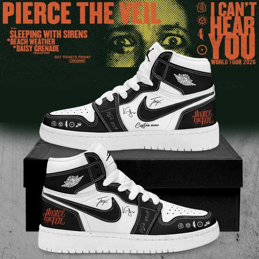 Pierce the Veil I Can’t Hear You World Tour 2026 Signature Custom Name Shoes