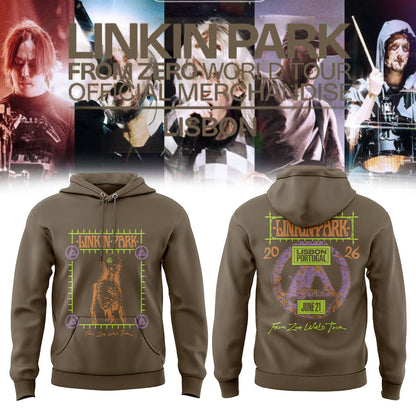 LINKIN PARK Official From Zero World Tour Merchandise in Lisbon, Portugal at Rock in Rio Festival Hoodie