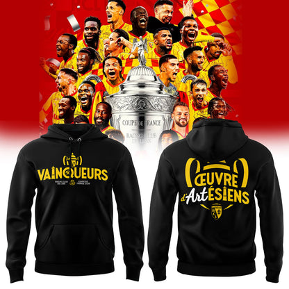Racing Club de Lens Coupe de France 2025–26 Champions Hoodie Black