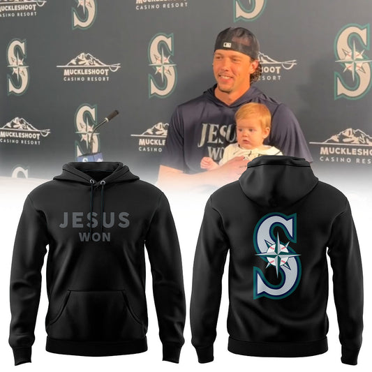 Limited Edition Seattle Mariners JESUS WON 2026 Hoodie