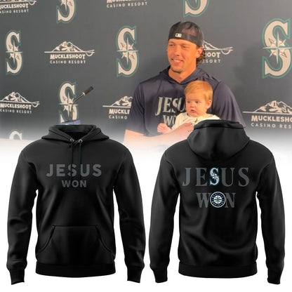 Limited Edition Seattle Mariners JESUS WON 2026 Hoodie