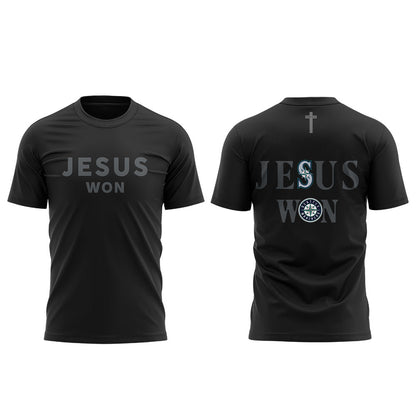 Limited Edition Seattle Mariners JESUS WON 2026 TShirt