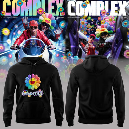 MNNK Bro. x Takashi Murakami x JP THE WAVY Collection 2026 Hoodie Black