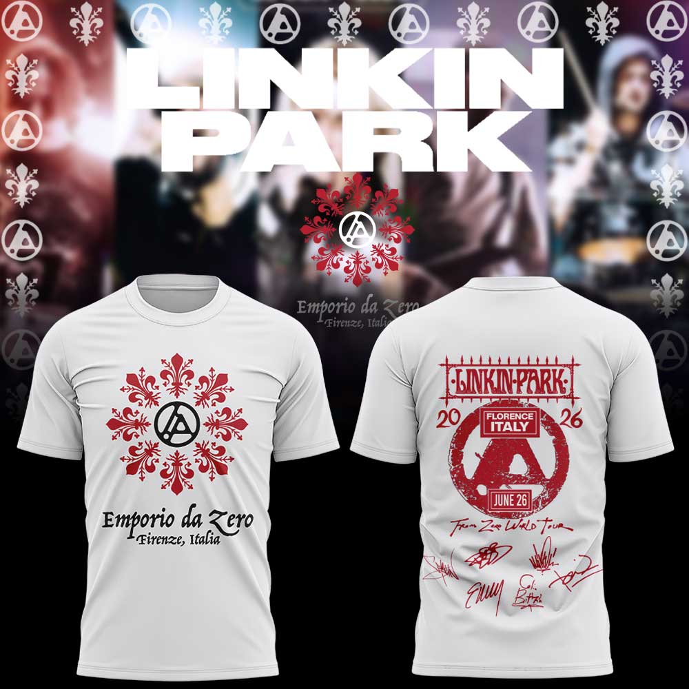 Linkin Park back in Italy at the Visarno Arena in Florence Shirt White