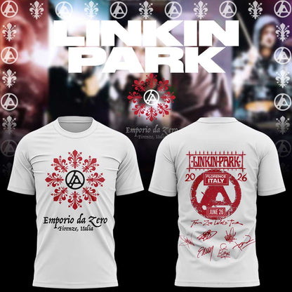 Linkin Park back in Italy at the Visarno Arena in Florence Shirt White