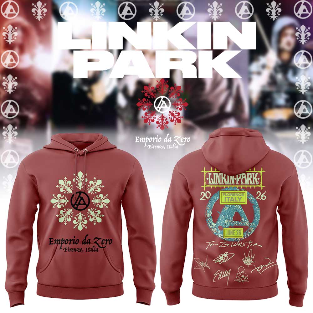 Linkin Park back in Italy at the Visarno Arena in Florence Hoodie Red