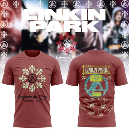 Linkin Park back in Italy at the Visarno Arena in Florence Shirt Red