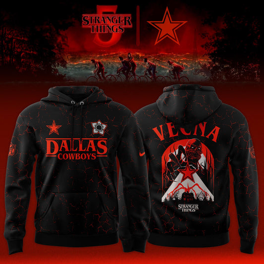 [Special Deal Black Friday] Dallas Cowboys x Stranger Things Limited Hoodie