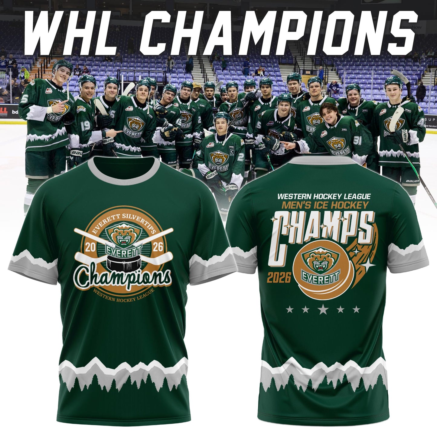Everett Silvertips Champions WHL 2026 Limited Edition + Selling Out Fast