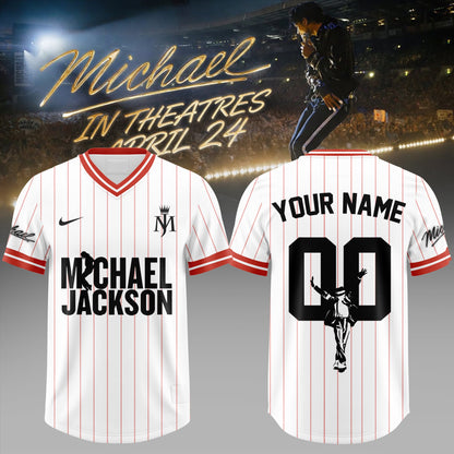 Michael Jackson Customize Football Jersey – Special Movie Edition – White
