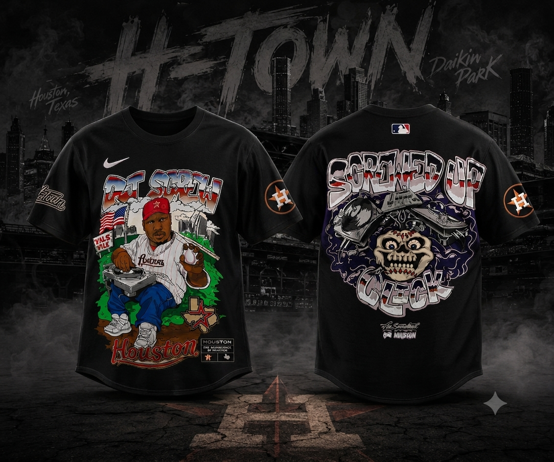 Official Houston Astros x DJ Screw Collection Shirt