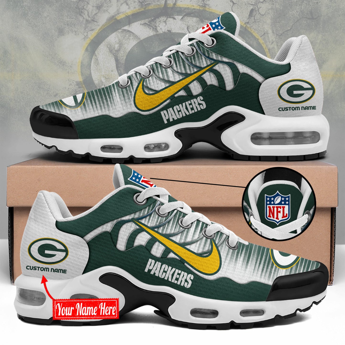 Green Bay Packers GREEN Limited Edition NEW Shoes