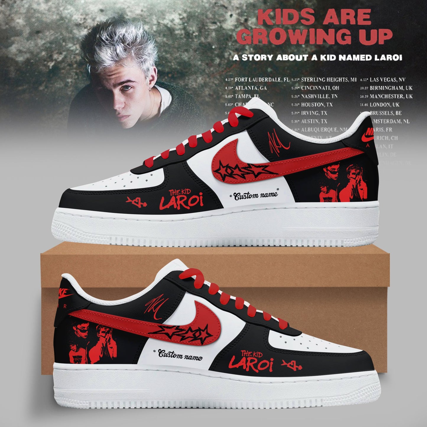 THE KID LAROI TOUR MERCH 2026 SNEAKERS ARE HERE ðŸ’”ðŸ”¥