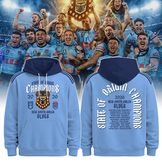 NSW Blues Champions State of Origin 2026 Hoodie