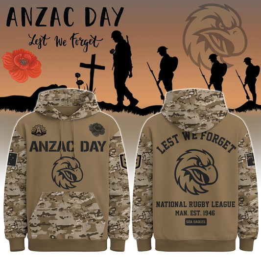 Manly-Warringah Sea Eagles “ Anzac Day Hoodie