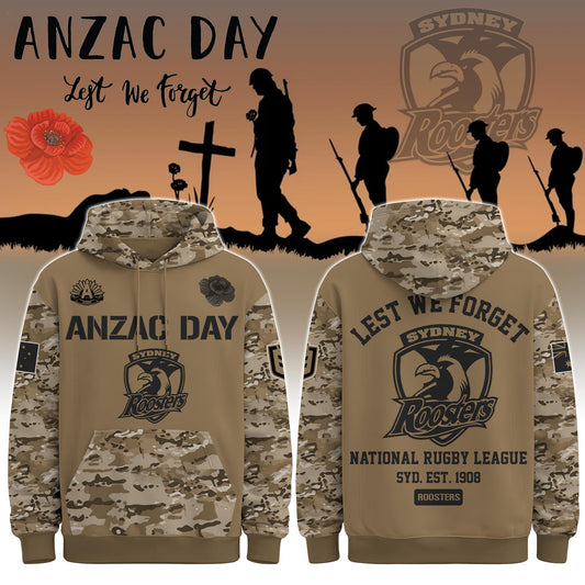 Sydney Roosters “ Anzac Day Hoodie