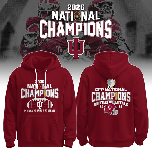Indiana Hoosiers National Champions 2025/26 Hoodie Gold Limited Edition + Selling Out Fast