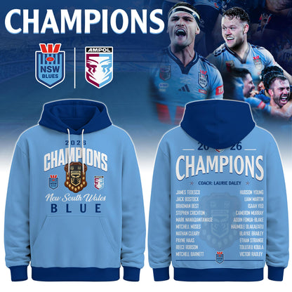 NSW Blues Champions State of Origin 2026 Hoodie