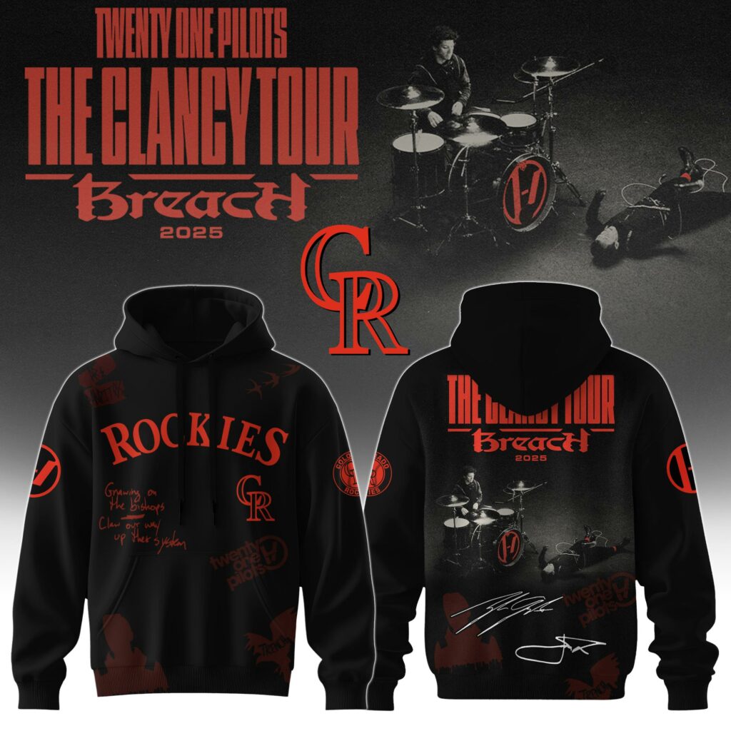 Baseball x Twenty One Pilots The Glancy Tour 2025 Hoodie Limited Edition