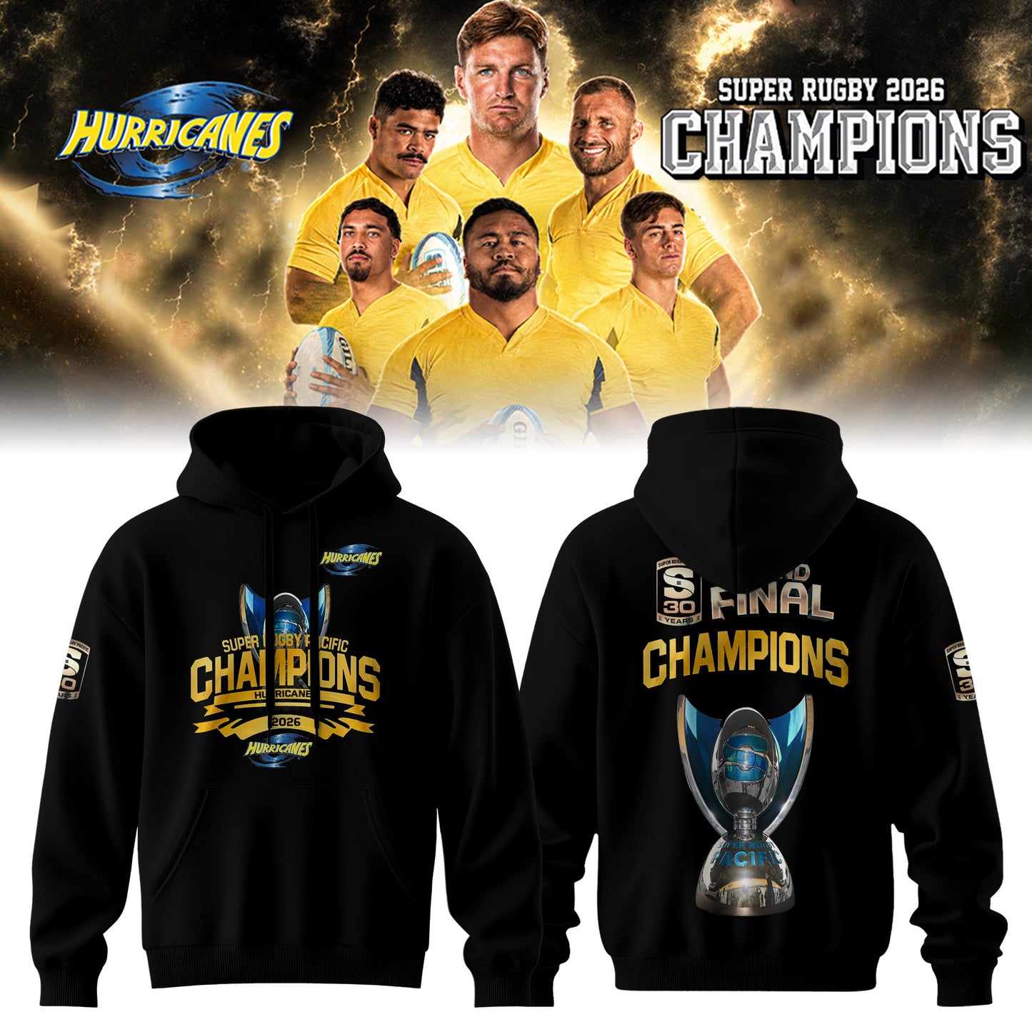 Hurricanes – Super Rugby Pacific 2026 Champions – Limited Edition Hoodie