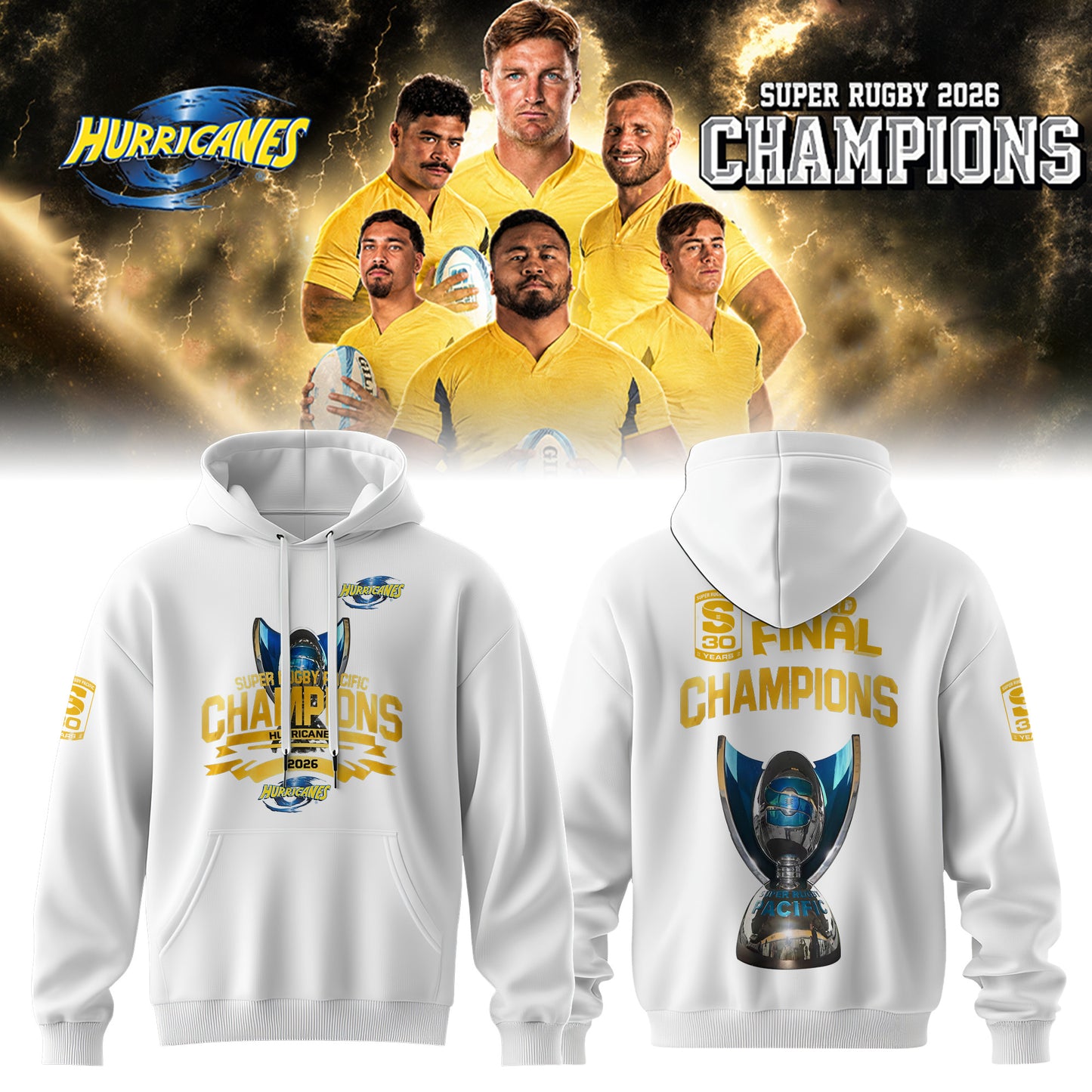 Hurricanes – Super Rugby Pacific 2026 Champions – Limited Edition Hoodie