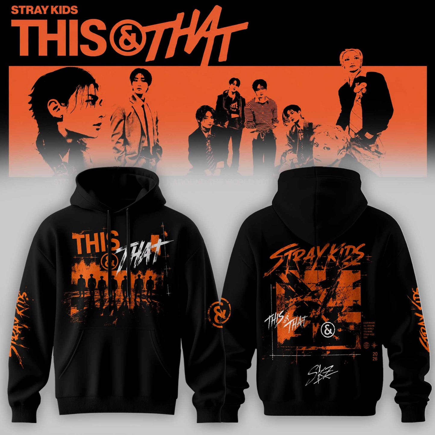 New Shirt Stray Kids – Exclusive Stray Kids – This & That Signature Hoodie
