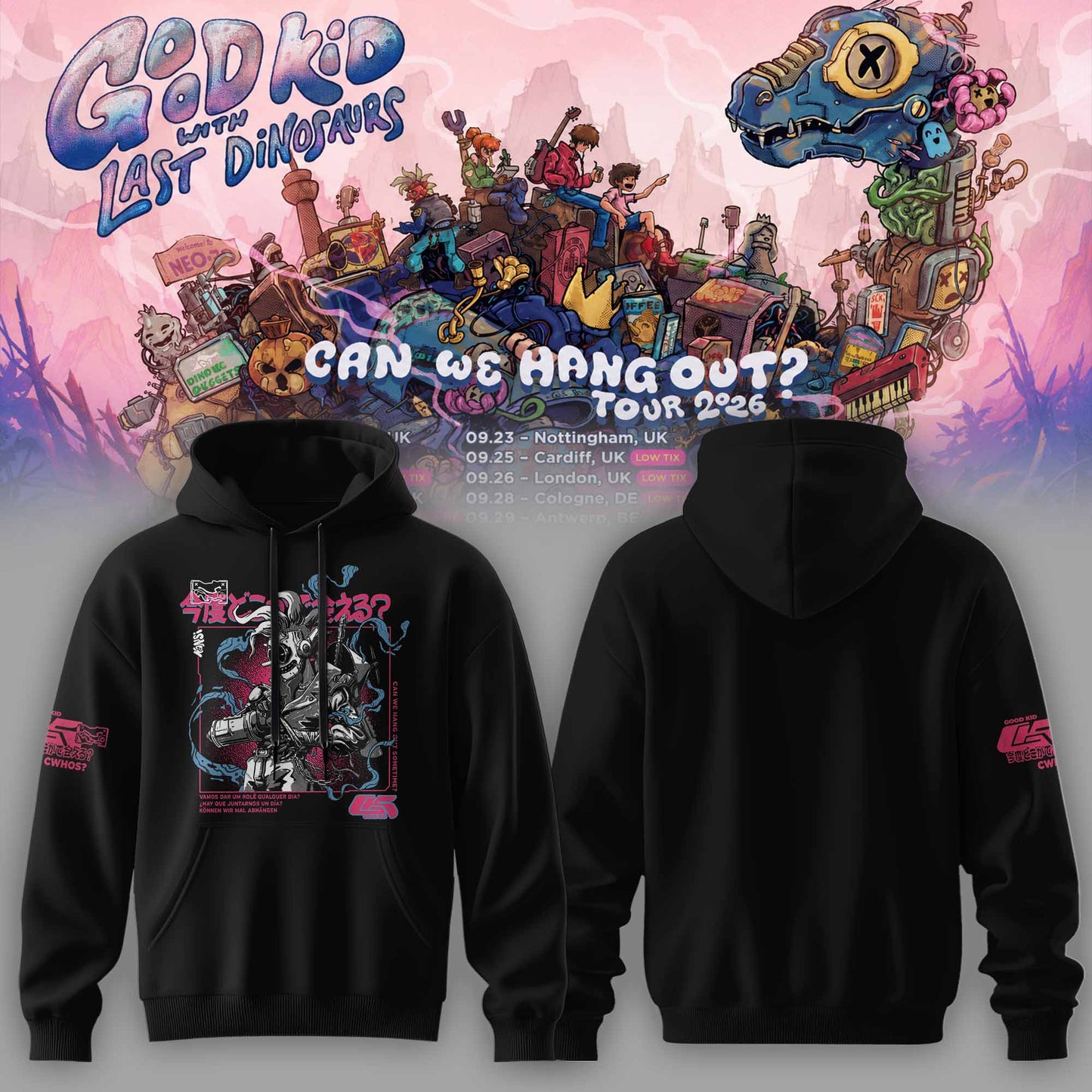 Good Kid × Last Dinosaurs – Can We Hang Out? Tour 2026 Hoodie