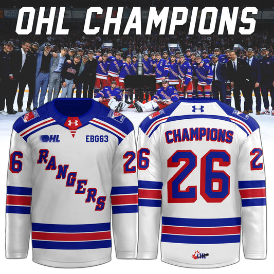 Kitchener Rangers Special OHL Champions 26 Limited Edition Jersey