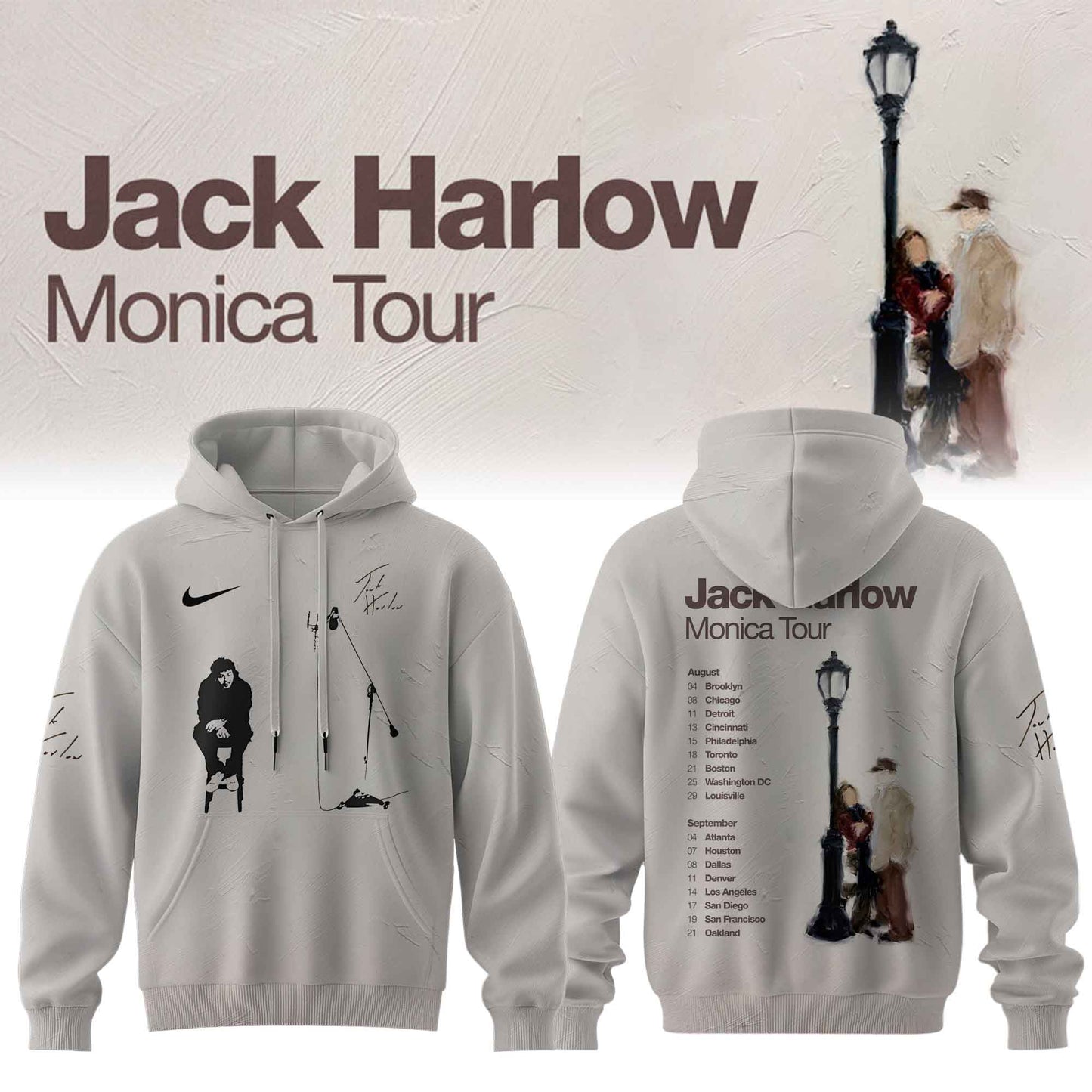 Jack Harlow Monica Tour Merch “ Limited Hoodie