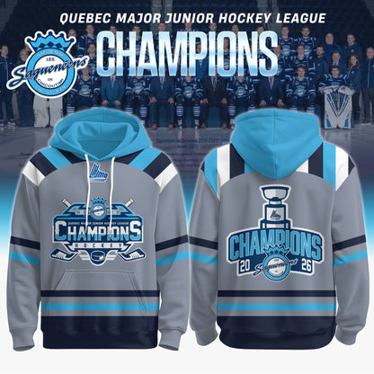 Chicoutimi Saguenéens 2026 QMJHL Champions Hoodie Limited Edition